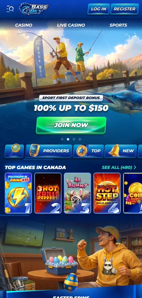 BassBet em telemóvel, com apostas ao vivo e cash out pelo navegador