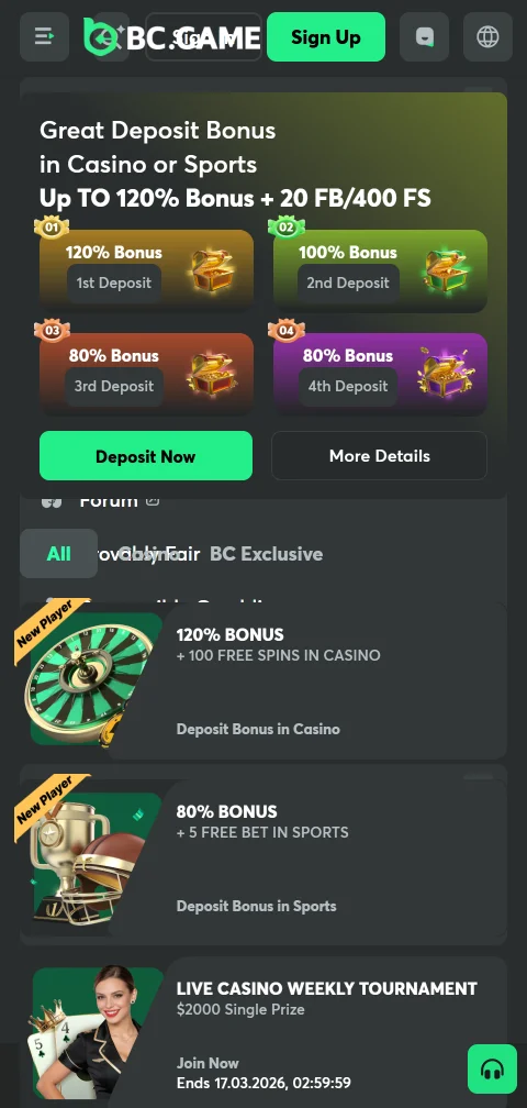 Métodos de pagamento em cripto do BC Game Casino, incluindo USDT TRC-20