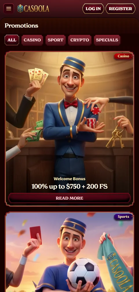 Informação legal do Casoola Casino sobre empresa responsável e jurisdição invocada