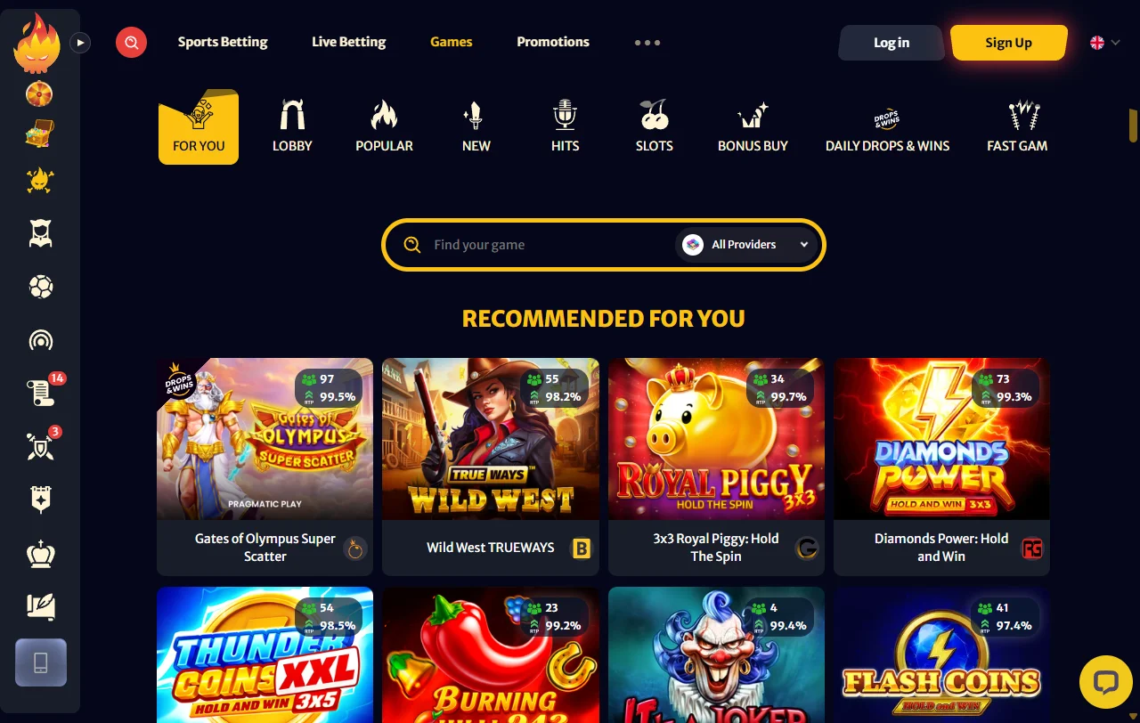 Bónus de boas-vindas do HellSpin com wagering de 40x e free spins em slots designadas