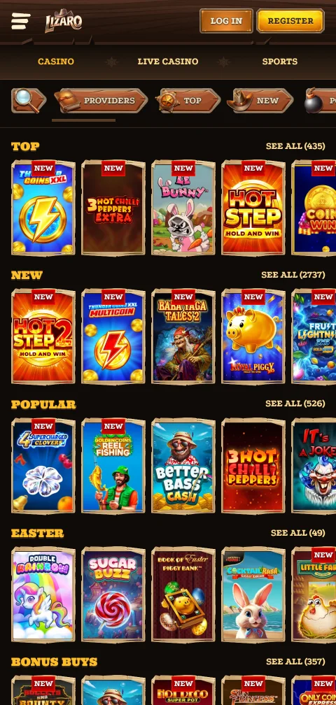 Área de verificação de identidade e limites de conta no Lizaro Casino
