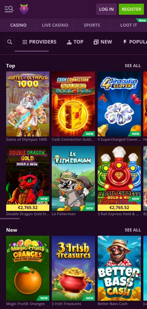 Informação de licença e ferramentas de limite do Malina Casino na conta