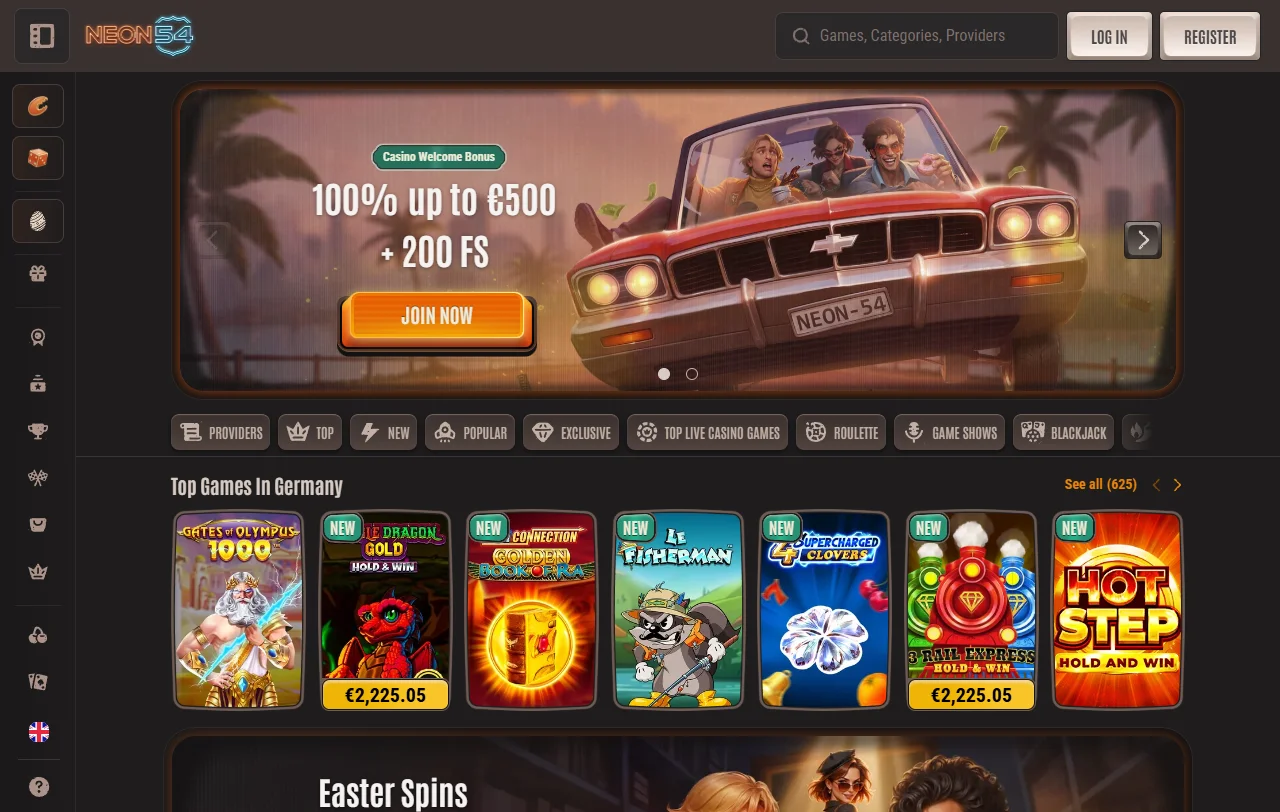Neon54 Casino em análise editorial para jogadores portugueses, com dados de licenciamento