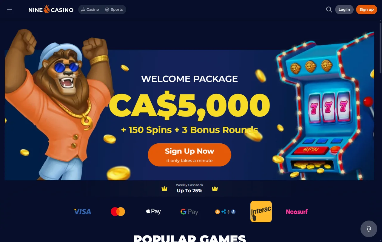 Nine Casino em análise, plataforma operada pela Uno Digital Media desde 2021