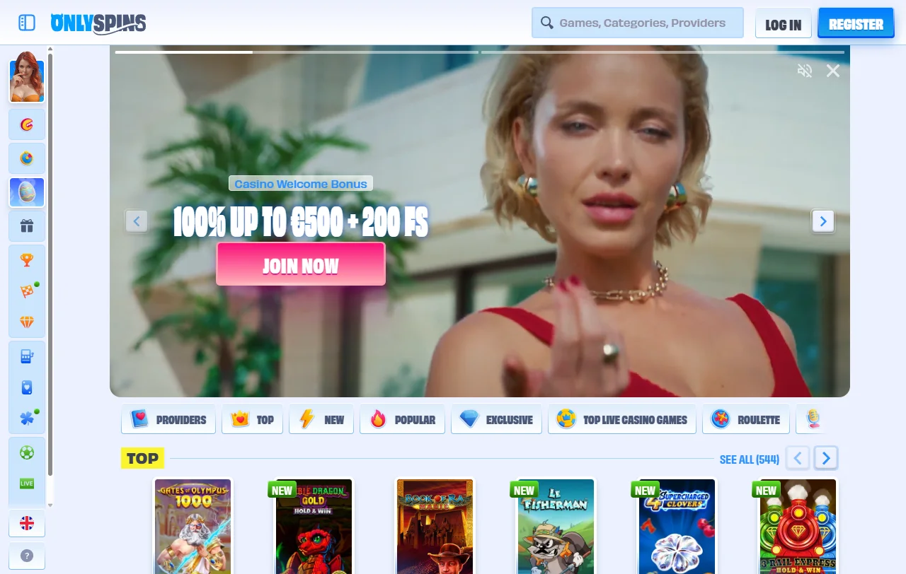 Visão geral do OnlySpins, plataforma da Dreamline Ventures lançada em 2025
