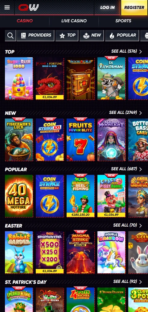 Métodos de pagamento do QuickWin Casino com cartões, carteiras e criptomoedas