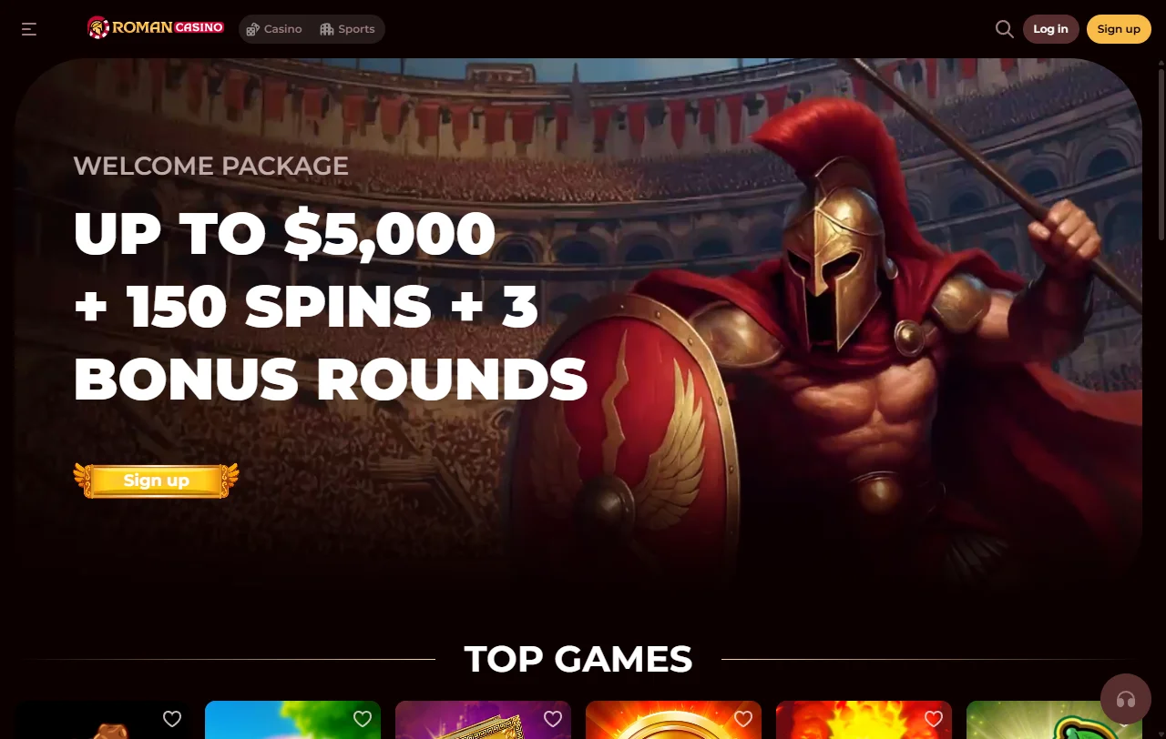 Panorâmica do Roman Casino e da sua oferta para jogadores em Portugal