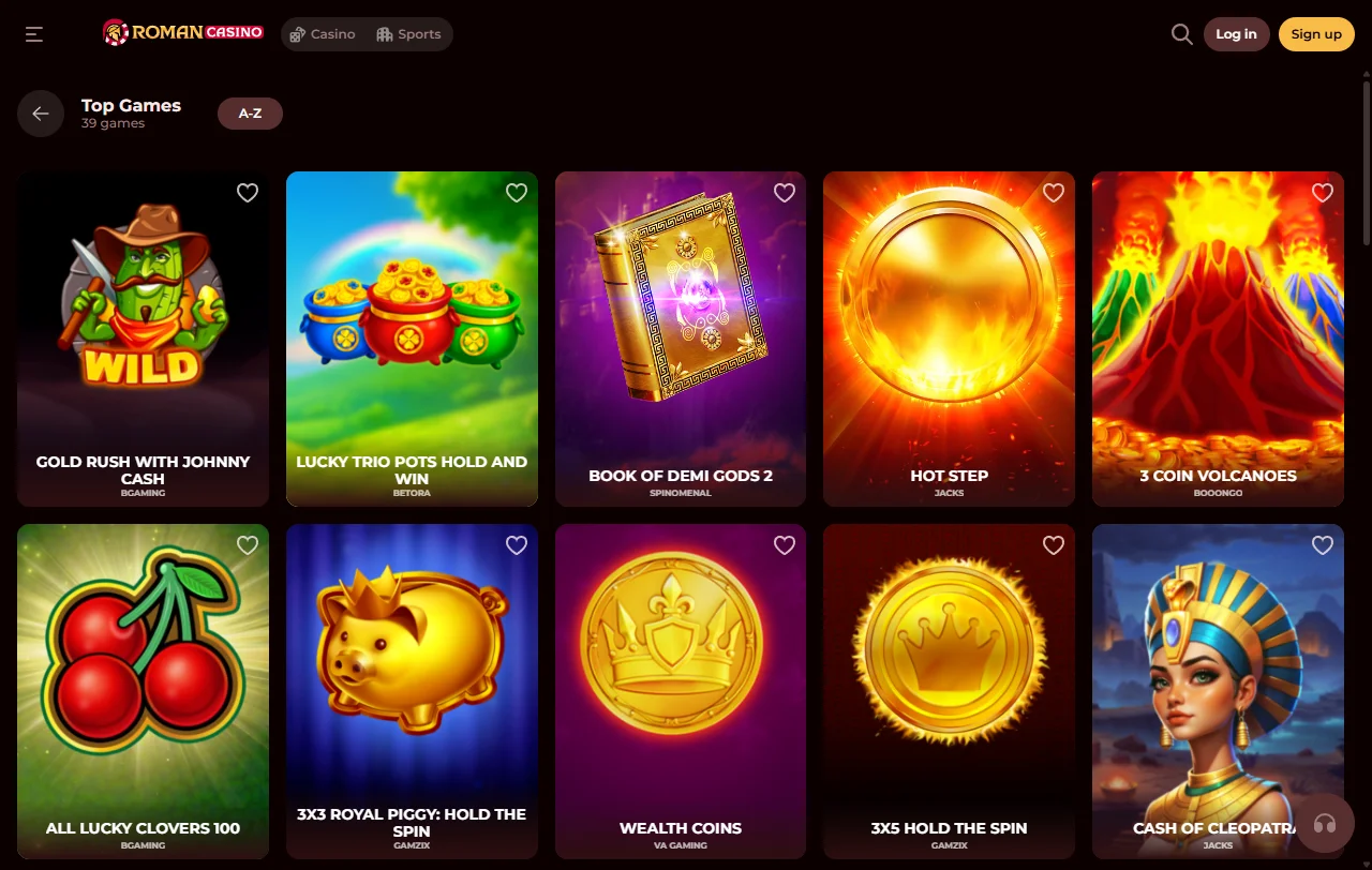 Pacote de boas-vindas do Roman Casino com wagering de 35x explicado