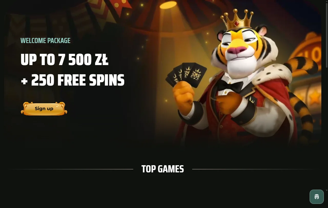 Lobby do RoyalsTiger com conta única para casino e apostas desportivas
