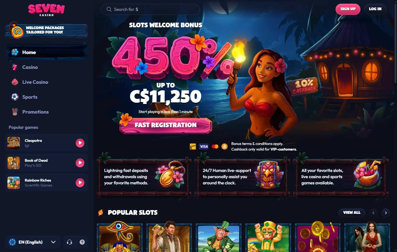 Seven Casino apresentado como operador offshore que aceita jogadores portugueses