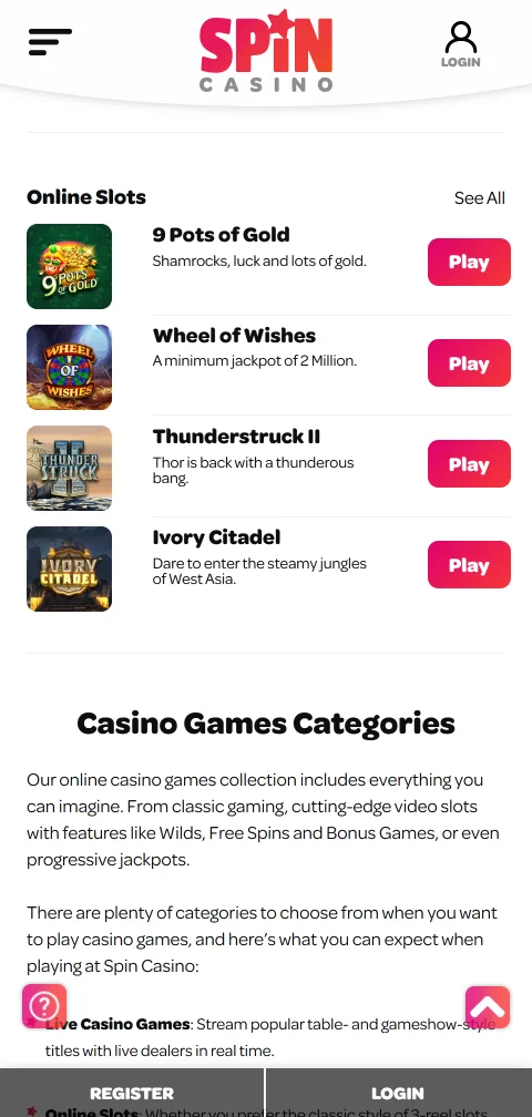 Métodos de pagamento do Spin Casino, de Visa a Skrill e Trustly