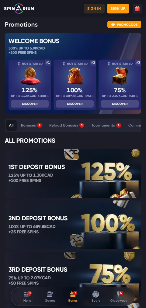 Métodos de pagamento do Spinarium, de cartões a quatro criptomoedas