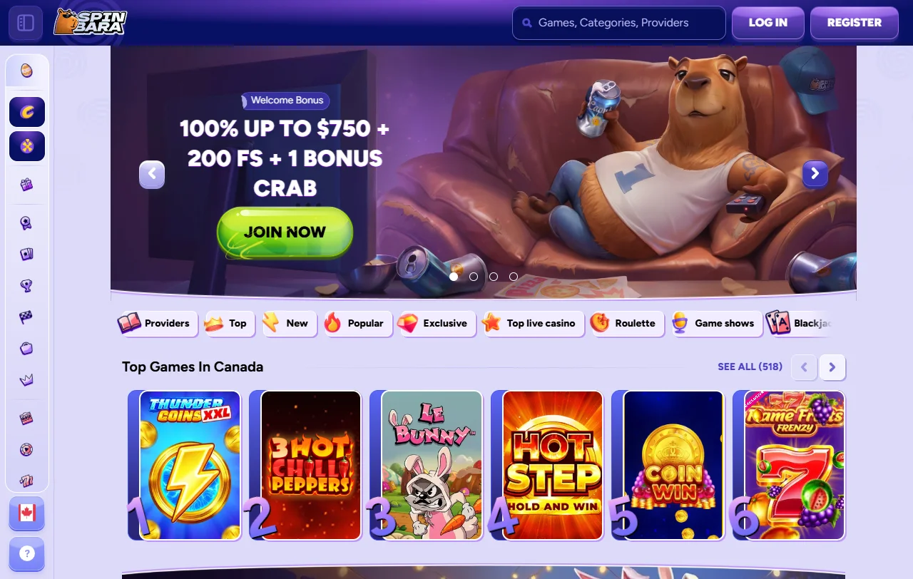 Visão geral do SpinBara Casino, operado pela Stellar Ltd desde 2025
