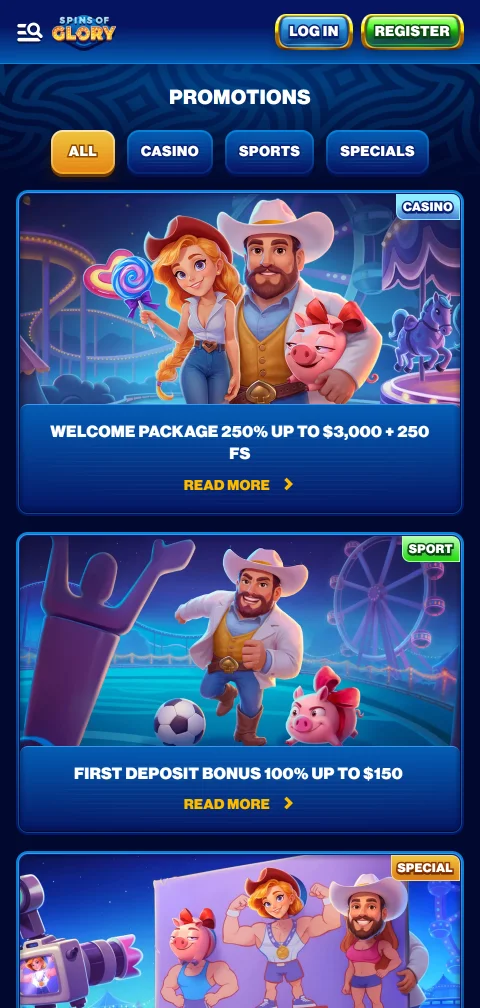 Caixa de pagamentos do Spins of Glory Casino com carteiras eletrónicas e cartões