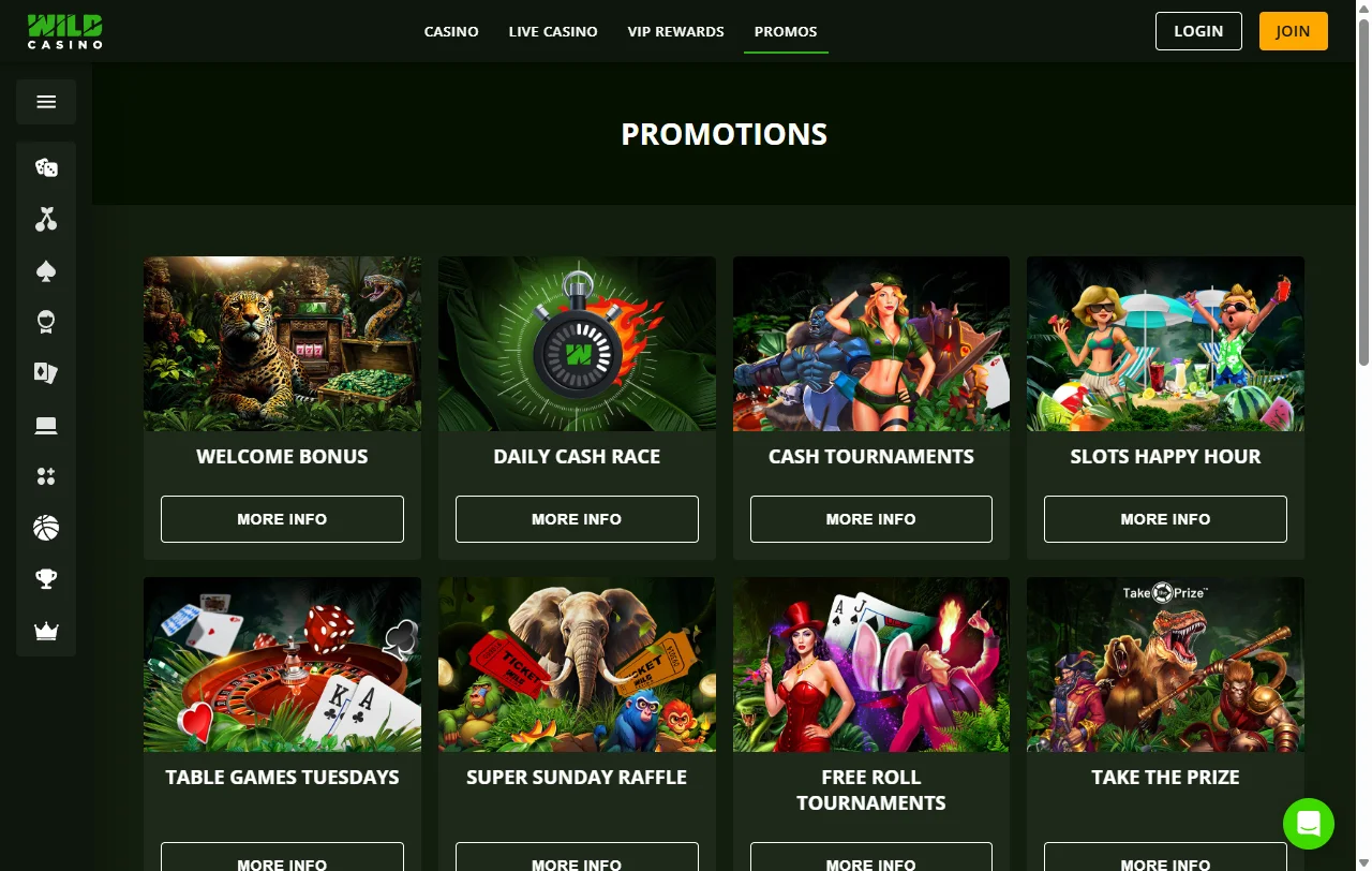 Catálogo de cerca de 1.800 jogos Betsoft e Nucleus no Wild Casino