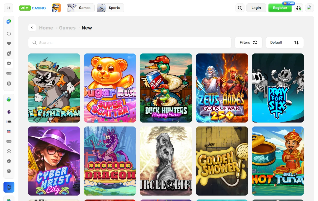 Bónus de primeiro depósito do Win Casino com wagering de 40x