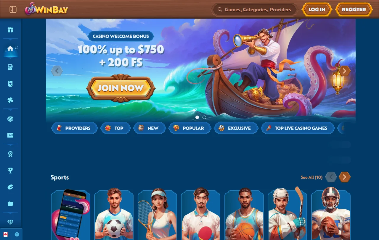 WinBay Casino, plataforma da Nova Forge LTD licenciada em Anjouan